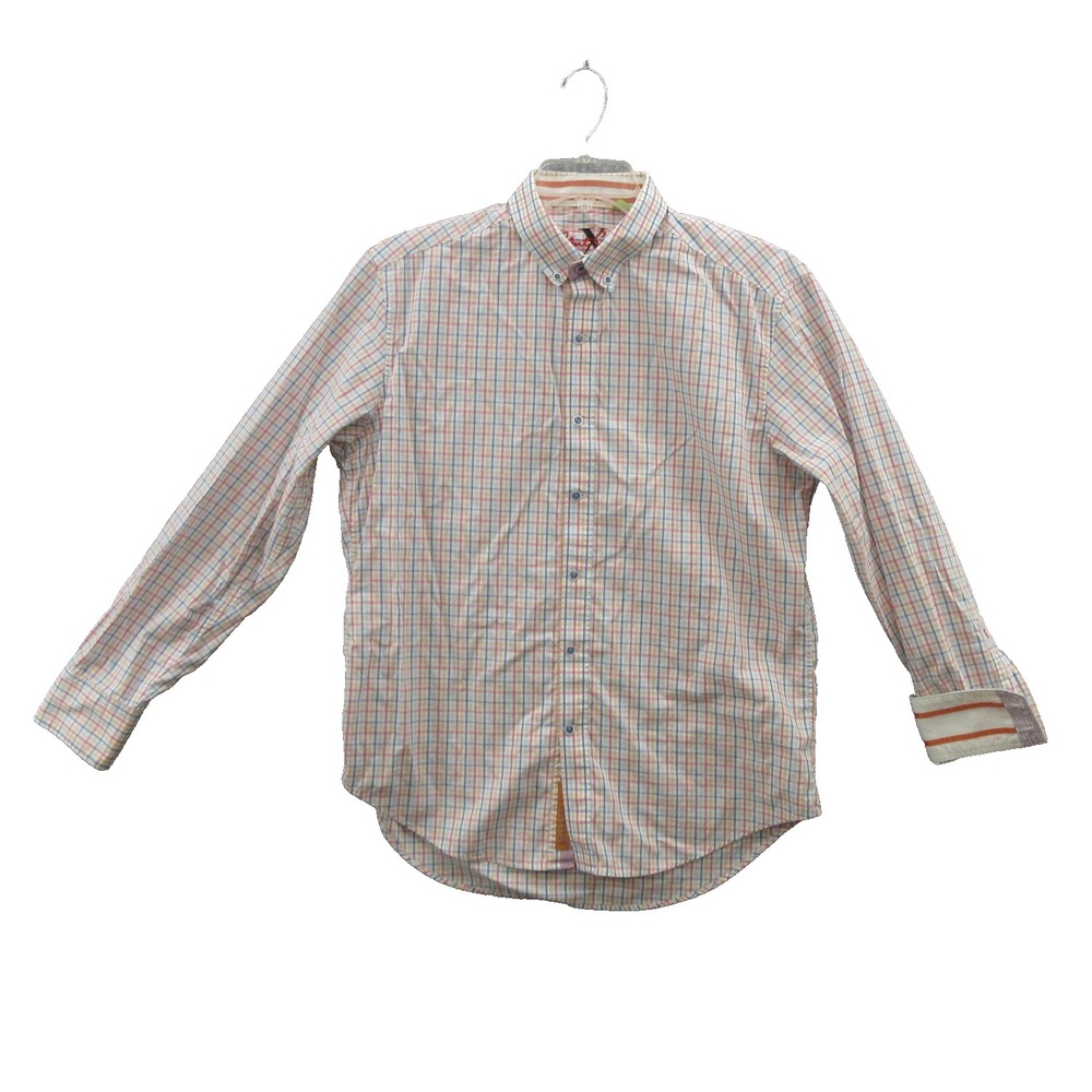 Robert  Graham Shirt Mens Large X Collection Long Sleeve Cotton Colorful Striped